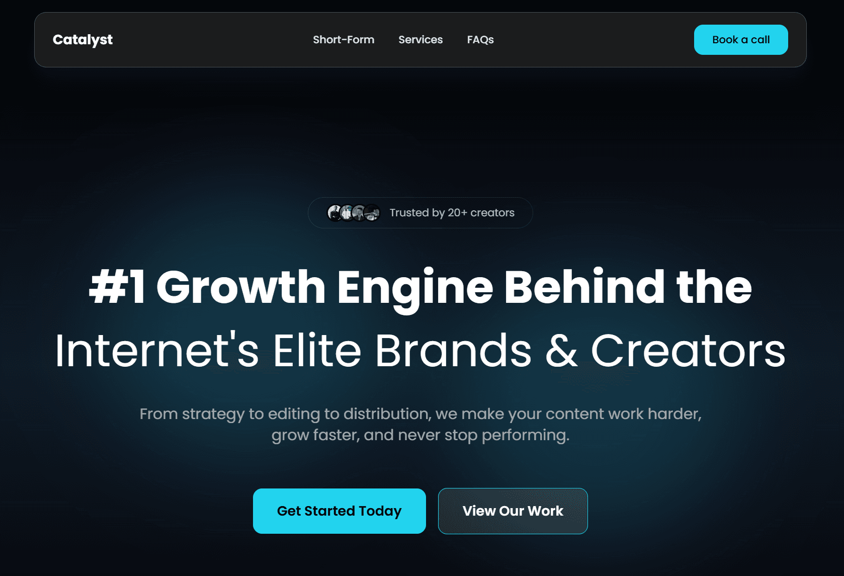 Operate Catalyst — Agency Landing Page